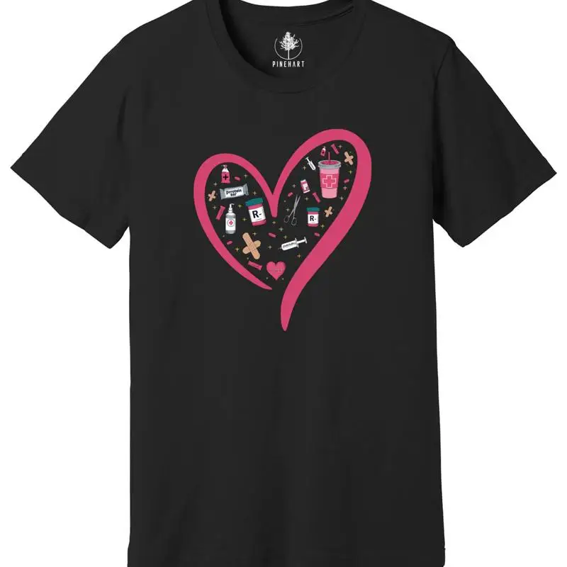 Nurse T Shirt Heart…