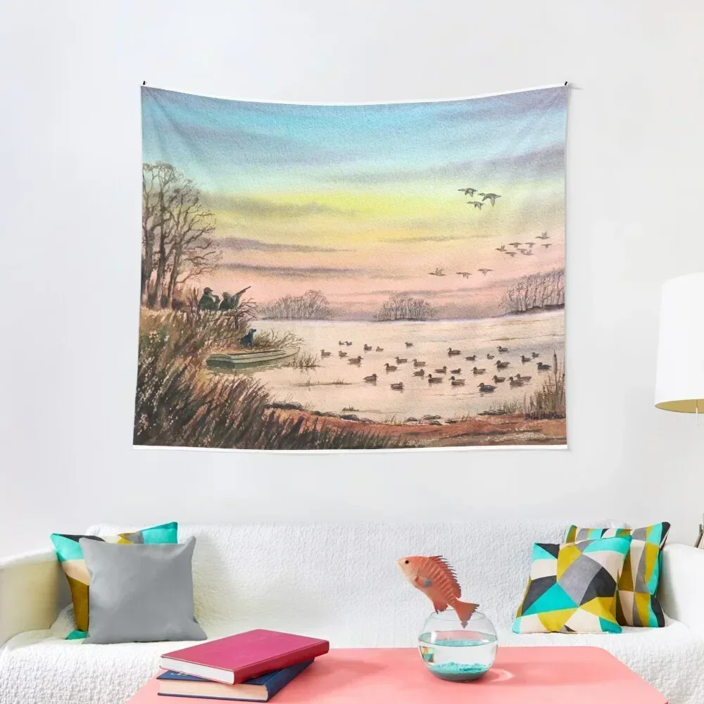 

Duck Hunting With Granddad Tapestry Aesthetic Room Decors Wall Hanging Decor Decorations For Your Bedroom Tapestry