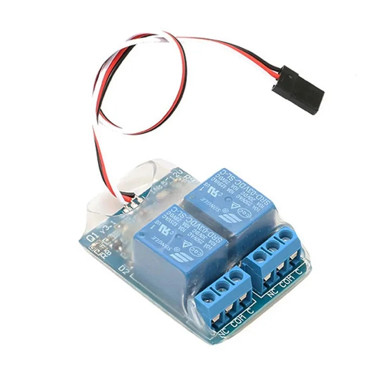 10A PWM Relay Module Two-way Electronic Switch Controller Signal 3.3V/5V Fully Compatible for RC Model Aiplane 5V-12V Receiver