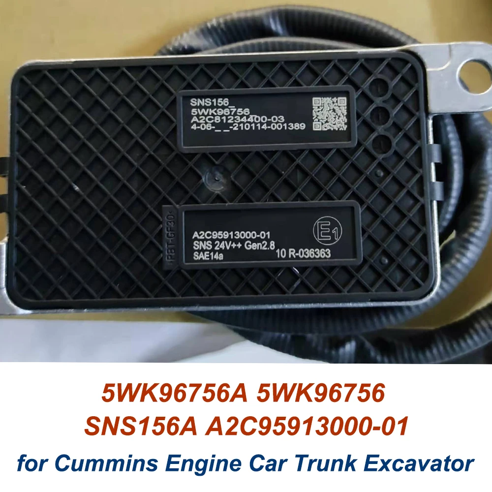 

5WK96756A 5WK96756 SNS156A A2C95913000-01 New Nitrogen Oxygen Nox Sensor For Cummins Engine Car Trunk Excavator,Made In Germany