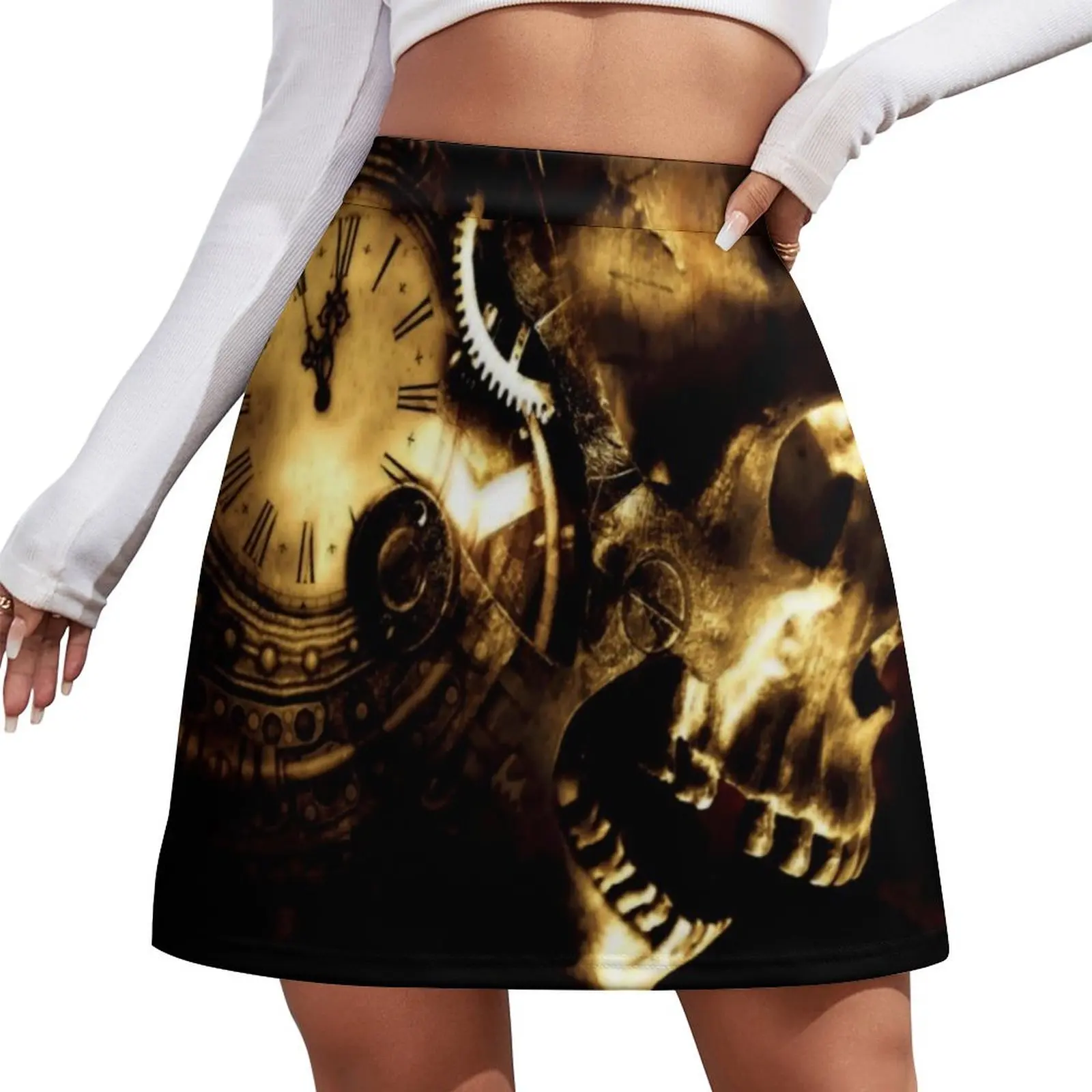 

Steampunk Steampunk Clock Steampunk Skull Mini Skirt Evening dresses women's summer clothing 2026 short skirt for women