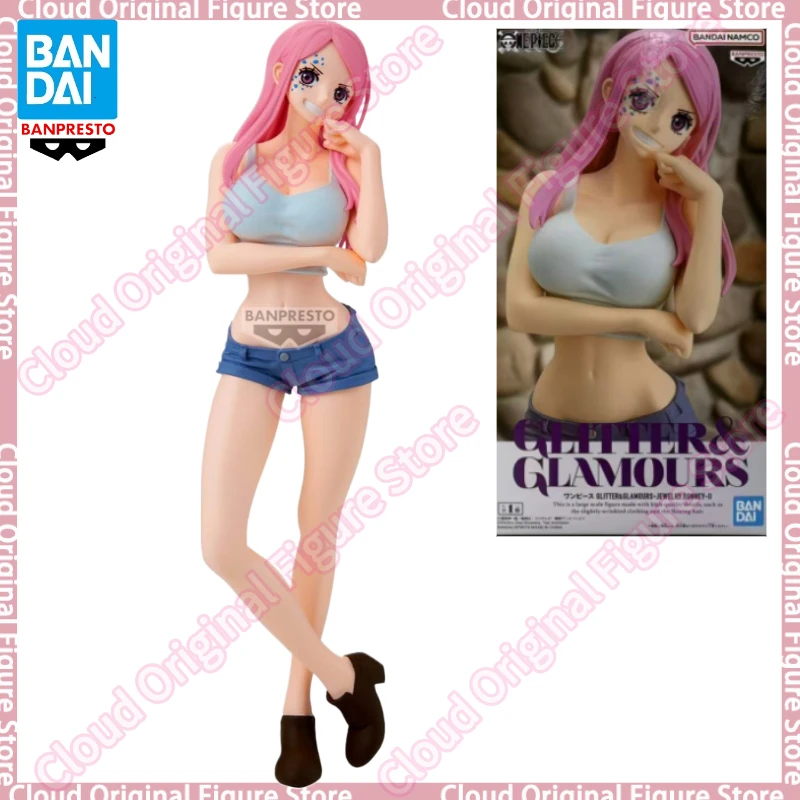 

В наличии 100% оригинальные коллекционные фигурки BANDAI Banpresto GLITTER&GLAMOURS One Piece Jewelry Bonney, аниме-фигурки, игрушки