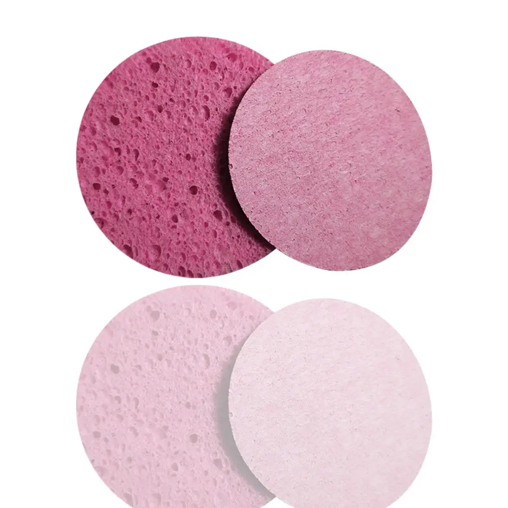 10 stücke Rosa Weiche Gesichts Reinigung Schwamm Pad Gesichts Waschen Cleaning Druck Reiniger Schwamm Puff Spa Gesicht Pflege Werkzeuge