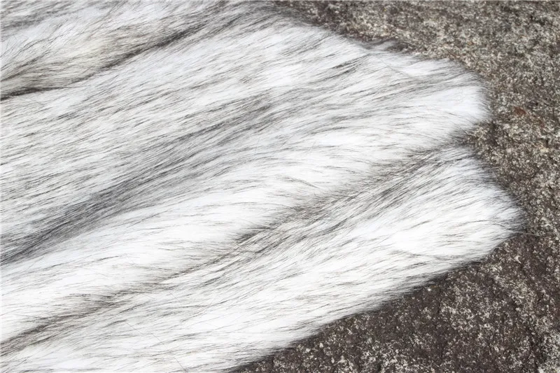 High-grade Plush dyed hair faux plush fur fabric for winter coat vest Fur collar 170*50cm plush fur tissu telas