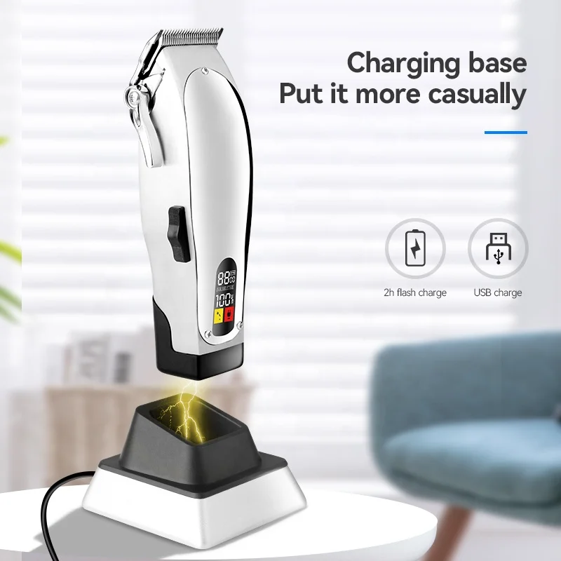 Kemei Cordless Fade Hair Clipper Anders Master Professional Electric Hair Trimmer Powerful Haircut Machine Barber Cutter 12480