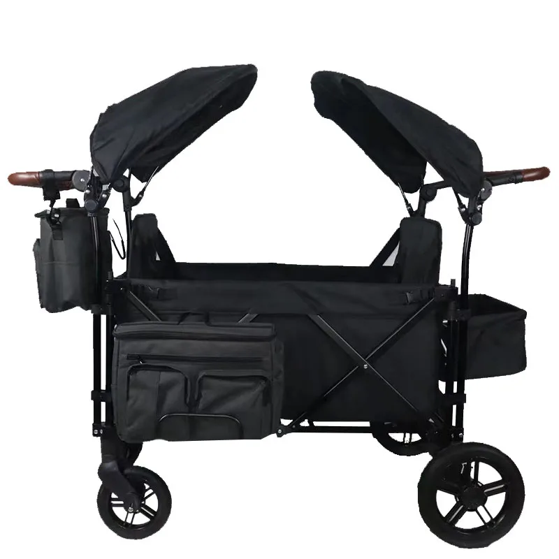 Folding Stroller Organizer Baby Adjustable Height Seat Twins Double Kids Strollers