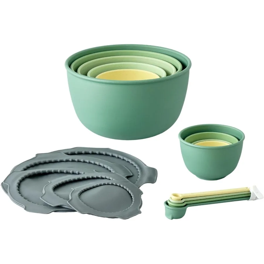 

Набор для выпечки Astrik Mega, набор мисок для смешивания, мерные чашки и ложки, набор силиконовых крышек для приготовления пищи и приготовления еды, посудомоечная машина S