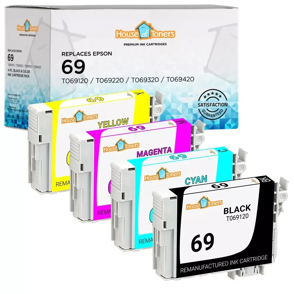 

4PK for Epson T069 Ink Cartridges for NX515 NX400 415 CX9400 CX8400 CX7400