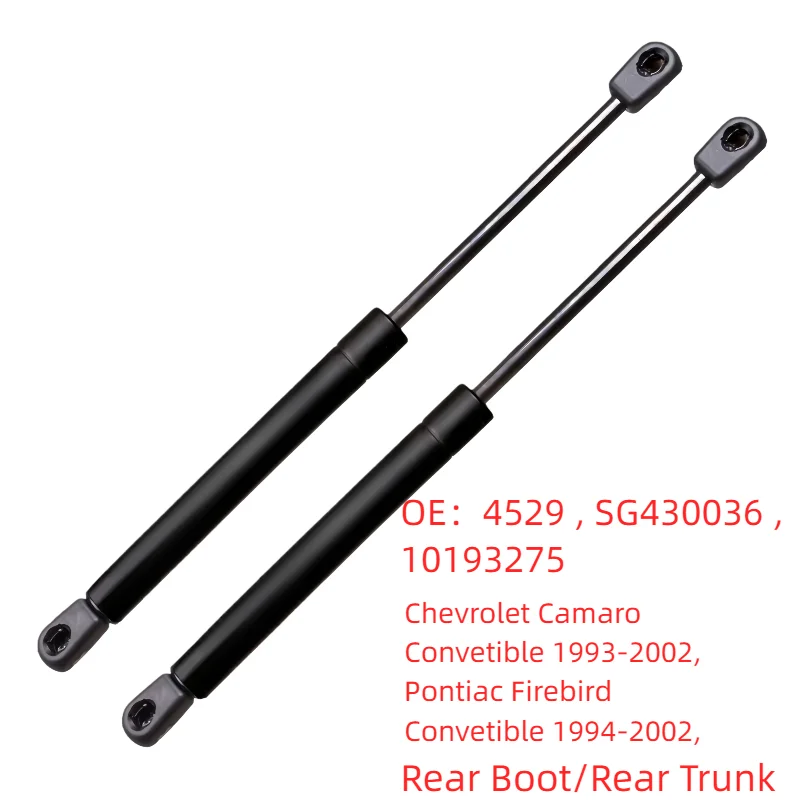 2 soportes de elevación para maletero trasero 10193275 para Chevrolet Camaro Convertible 1993-2002 Pontiac Firebird Convertible 1994-2002 4529