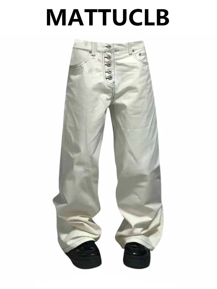 

Women's Baggy Jean Designer American Retro Denim Pants Y2K High Street Wide Fit Cowboy Japanese Harajuku Long Trousers New Tide