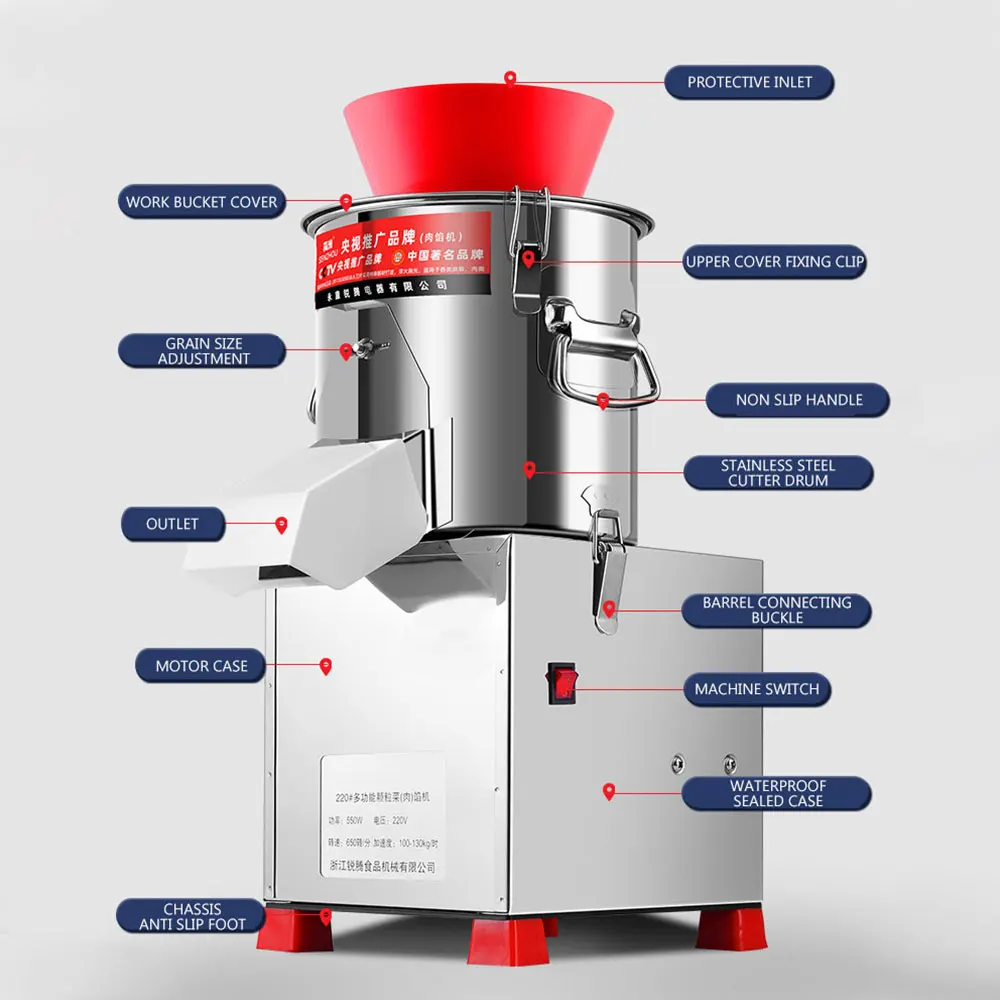الوافدين الجدد الكهربائية قطاعة الخضراوات طاحونة التلقائي أداة تقطيع الخضراوات آلة قطع المطبخ الكهربائي