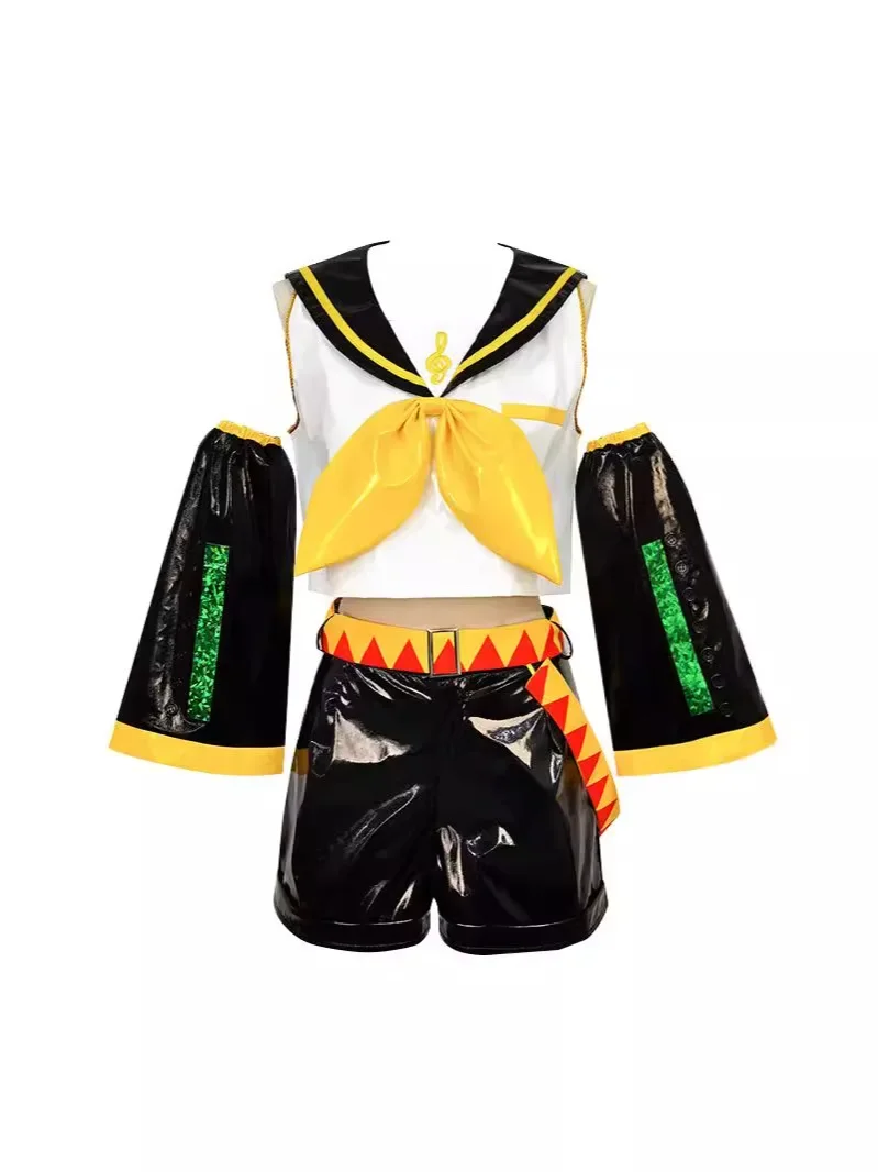 2025 هالوين Miroir son jumeaux COS miroir sonnerie اتصال sonore soeur frère formule زي تأثيري laque cuir ensemble