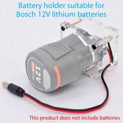 Acrylic DIY Battery Holder Converter Adapter Suitable for Bosch 10.8V/12V Lithium Battery to DC Output for BAT411 BAT412