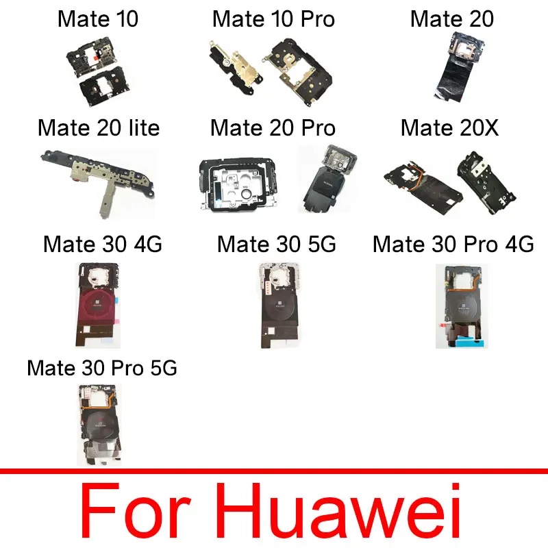 Wireless Charging NFC Motherboard Cover For Huawei Mate 10 20 20X 30 Pro 4G 5G Lite Antenna Mainboard Frame Shell MIC Board Case