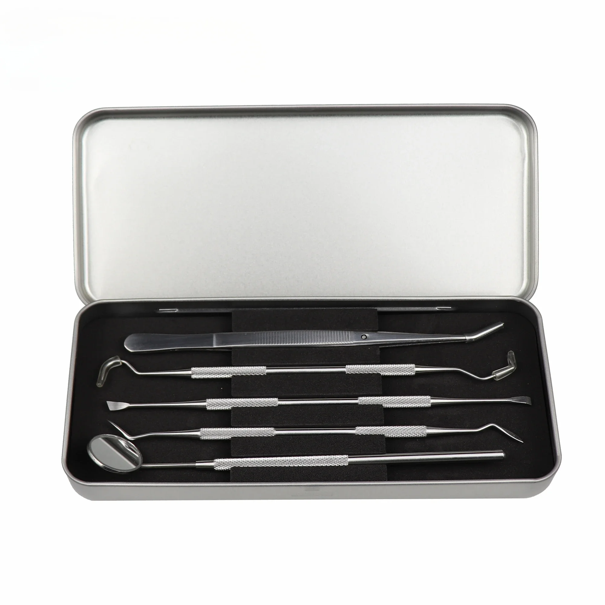 Dentals Instruments Scalers Hygienes Kit Dentals Scrapers Mouth Mirror Tweezers 5pcs/box