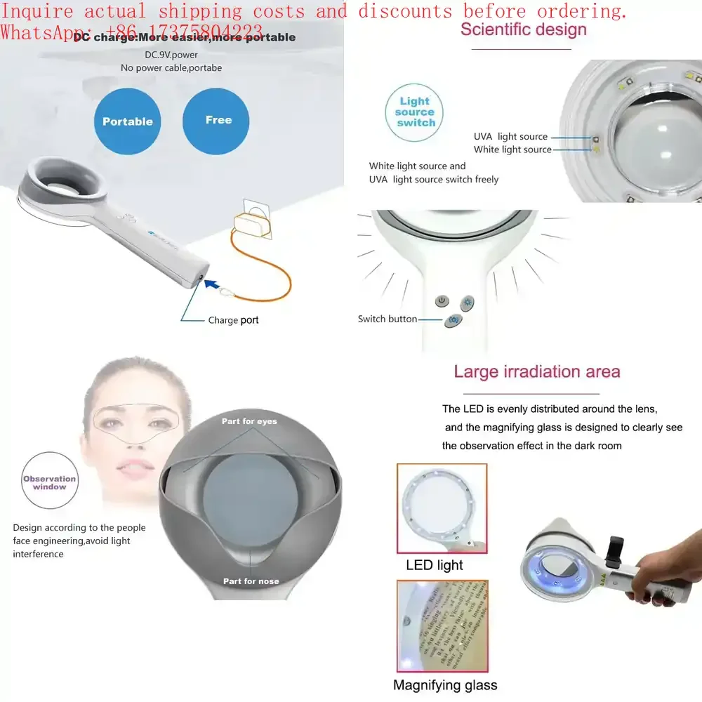 

KN- 9000B Portable Exam with UVA LED Light Medical Dermatoscope Dermatology Veterinary Medical Wood Lamp