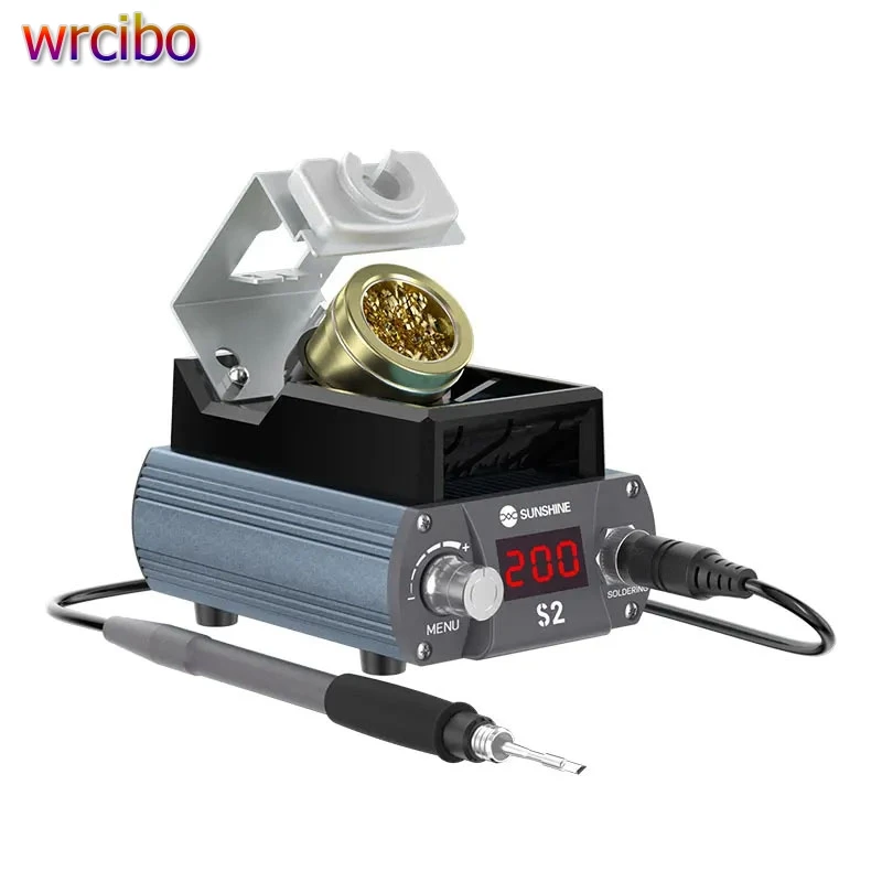 Sunshine S2 Soldering Iron Station With Temperature Control, Preset Channels, °C-°F Conversion ,Compatible C210 Soldering Tips