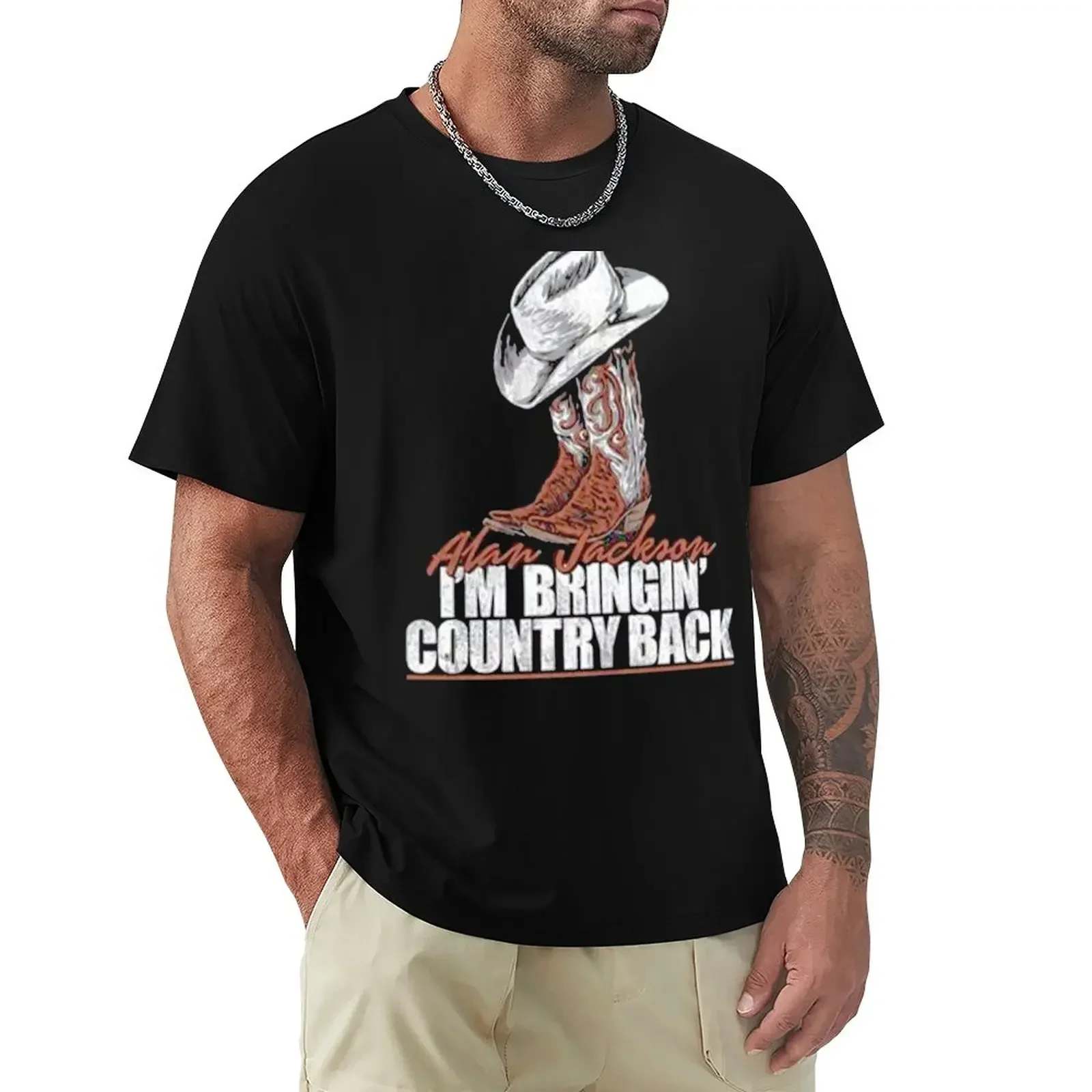 

Alan Jackson Sticker T-Shirt graphic t shirt vintage heavyweights oversizeds boys whites mens clothing