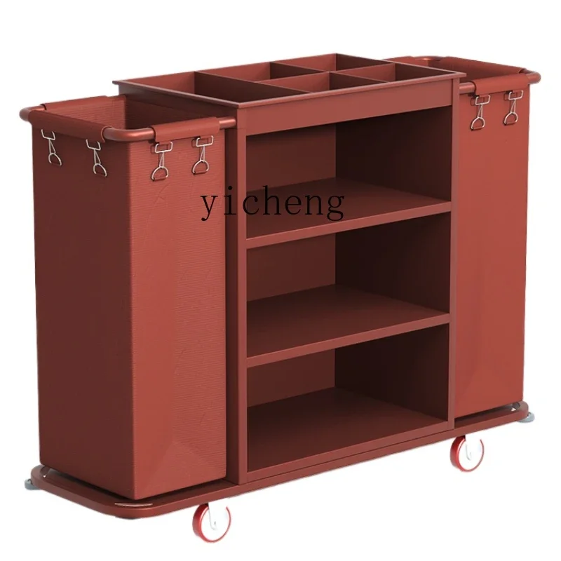 

Hotel Rooms Multifunctional Special Cleaning Work Cart Cleaning Service Cleaning Trolley