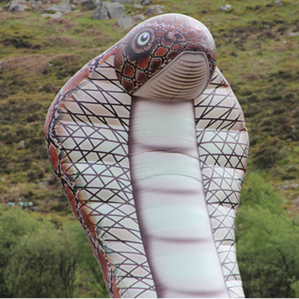 

Lifelike inflatable nflatable snakes cobras for zoo displays Outdoor decorations giant realistic animals