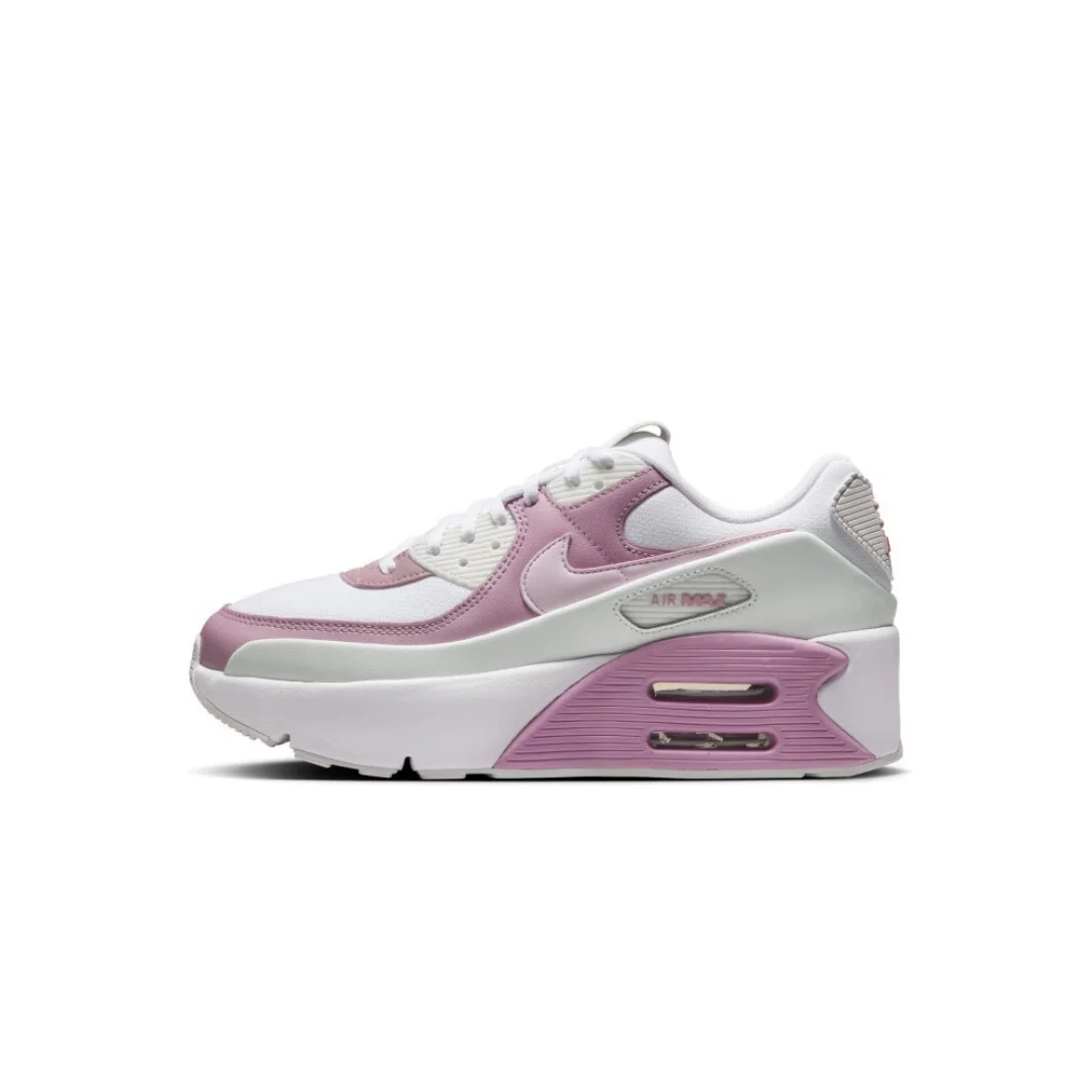 حذاء Nike Double Air Cushion، مقاوم للاهتراء، حذاء نسائي ذو نعل سميك لزيادة الارتفاع للسفر، خفيف الوزن ومتين، حذاء كاجوال مريح للتنقل، يُظهر الأرجل أطولًا، Fd4328-110 للاستخدام اليومي #1