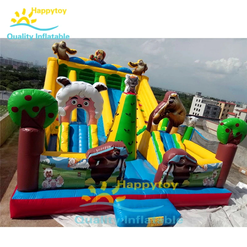 Slide Inflatable Castle Bouncer Kids Commercial Inflatable Jumping Toys Bouncer Castle Slide Inflatable Dry Slide For Adult