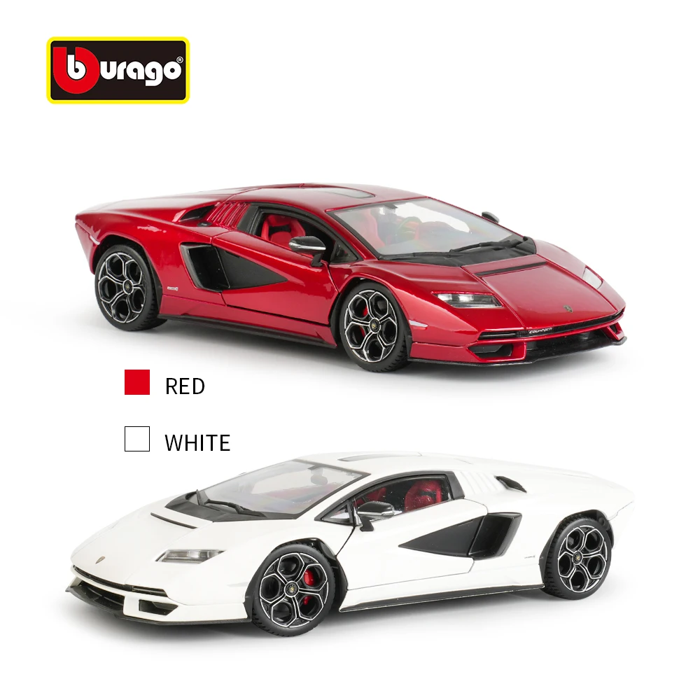 Bburago 1:24 Lamborghini Countach LPI 800-4 Sports Car Static Die Cast Vehicles Collectible Model Car Toys