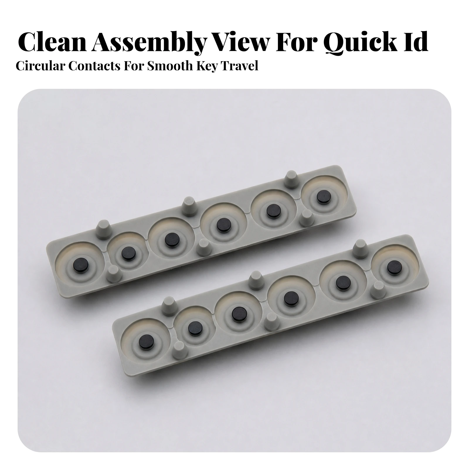 Conductive Rubber Strip Wide Compatibility Keyboard Key Part Rubber Strip Reliable Accessory Consistent