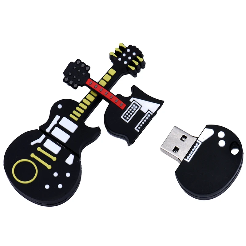 Cartoon USB Flash Drive, Music Note Pen Drive, Instrumento Musical, Memory Stick, Hot Salling U Disk Presente, 64GB, 32GB, 16GB, 4GB