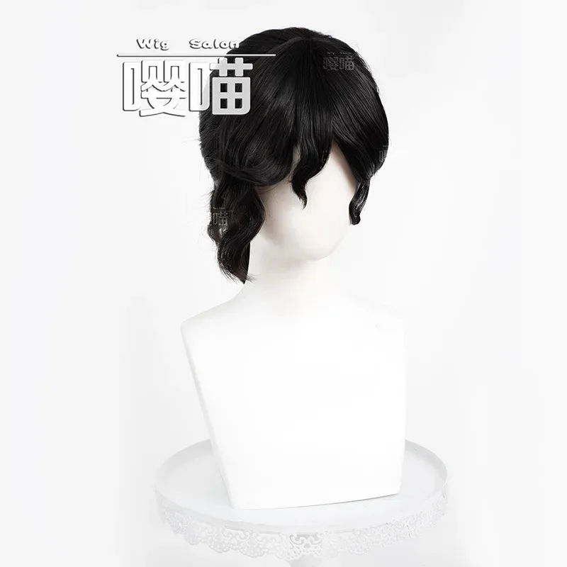 2025 aaa لعبة الهوية الخامس إدغار فالدن شعر مستعار تأثيري أسود مقاومة للحرارة الاصطناعية الشعر أنيمي دور اللعب الرسام الباروكات مرحبا