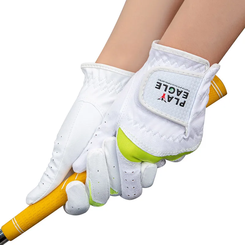 

PLAYEAGLE Golf Gloves for Women 1 Piece or 2pcs/Pair Soft Nano Fabric Breathable Non Slip Girls Gloves Left Right Hand
