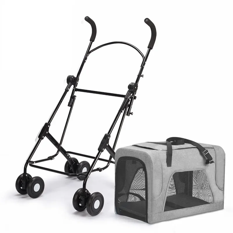 Luxury Removable Pet Stroller Travel 4 Wheel Dog Strollers Small Dogs Pet Stroller Dog Cart Carriage