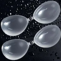 Sujetador Invisible de silicona transparente, pegatina para el pecho, Bralette de realce sin tirantes Sexy, Bikini nupcial para boda, pegatina adhesiva para el pecho