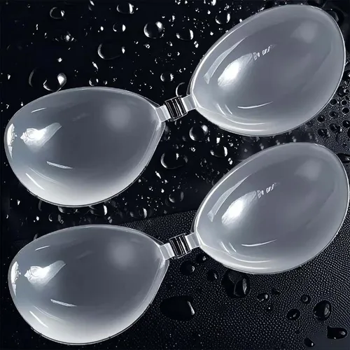 Sujetador Invisible de silicona transparente, pegatina para el pecho, Bralette de realce sin tirantes Sexy, Bikini nupcial para boda, pegatina adhesiva para el pecho