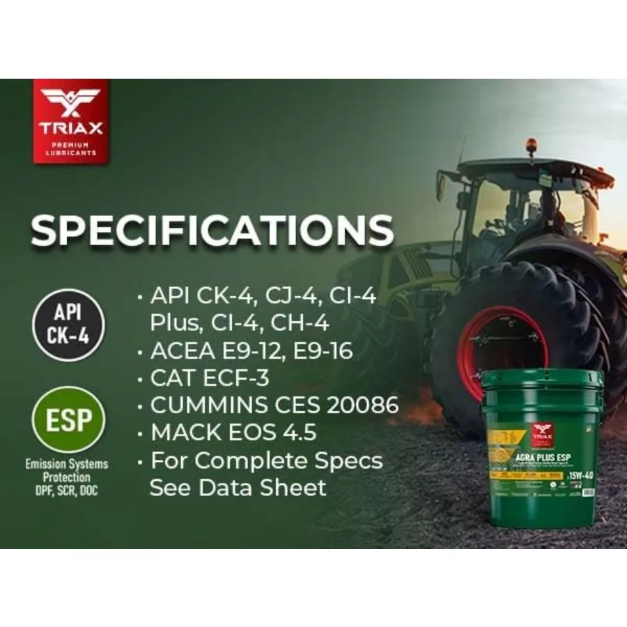 Agra Plus ESP 15W40 CK4 مزيج صناعي مرخص API عالي الأداء زيت محرك ديزل معدل للاحتكاك للخدمة الشاقة أ #4