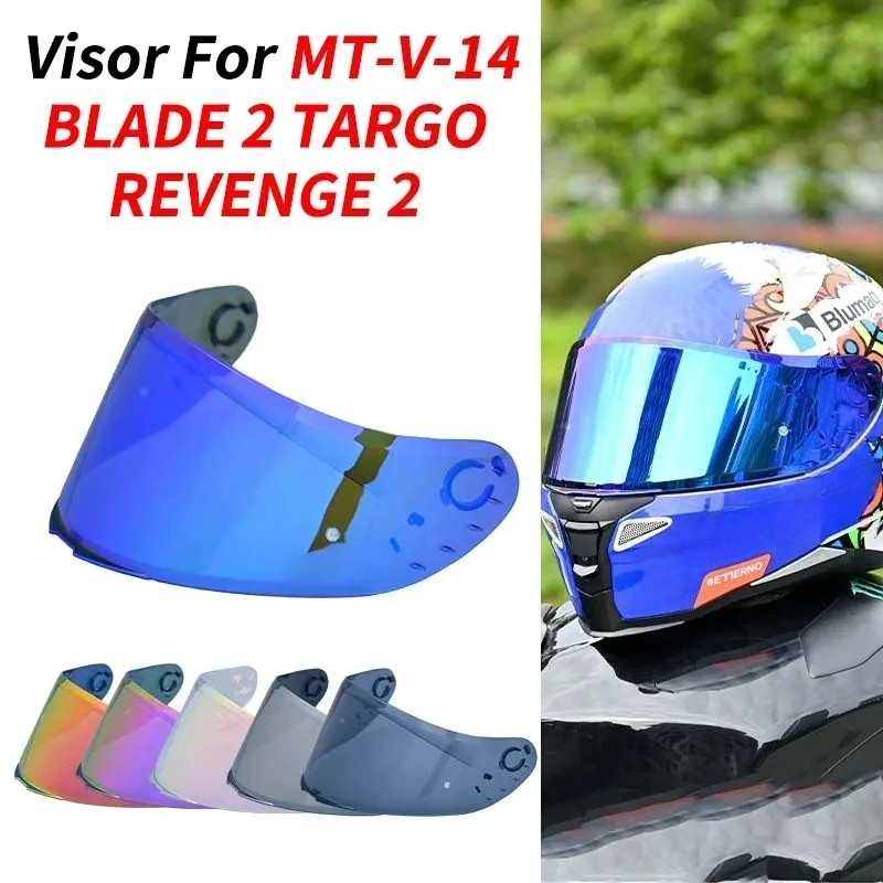 Helmet Visor for MT-V-14 MT Motorcycle Helmet Lens Only for Model RAPID PRO BLADE 2 SV REVENGE 2 TARGO Helmet Shield