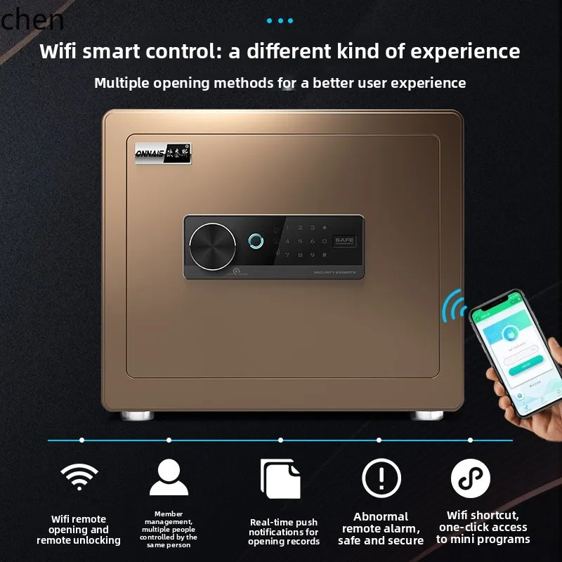 YFY  Safe Box Home Anti-Theft Fingerprint Safe Office Password Small