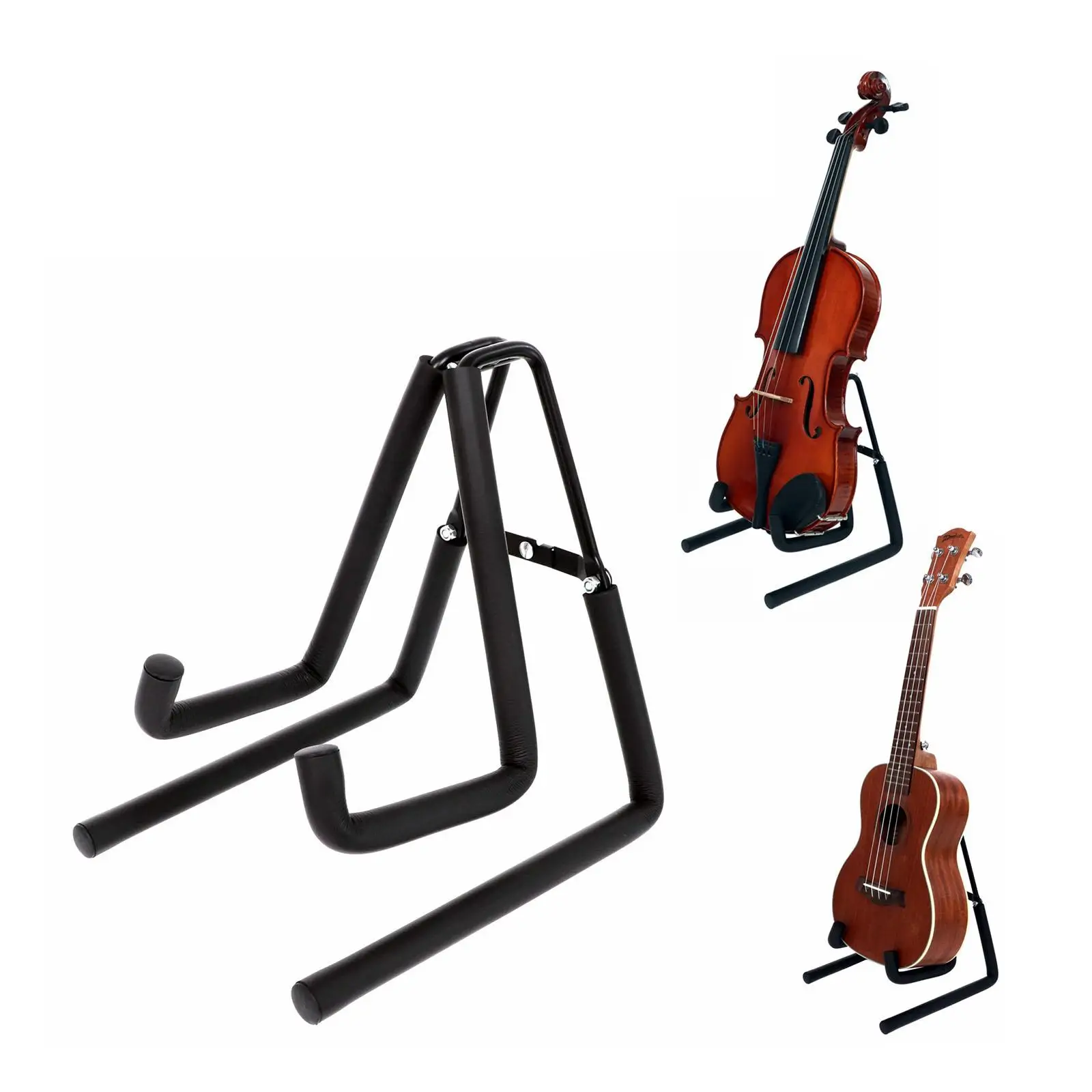 

Ukulele Stand Foldable Portable Freestanding Sturdy Holder Rack Violin Stand for