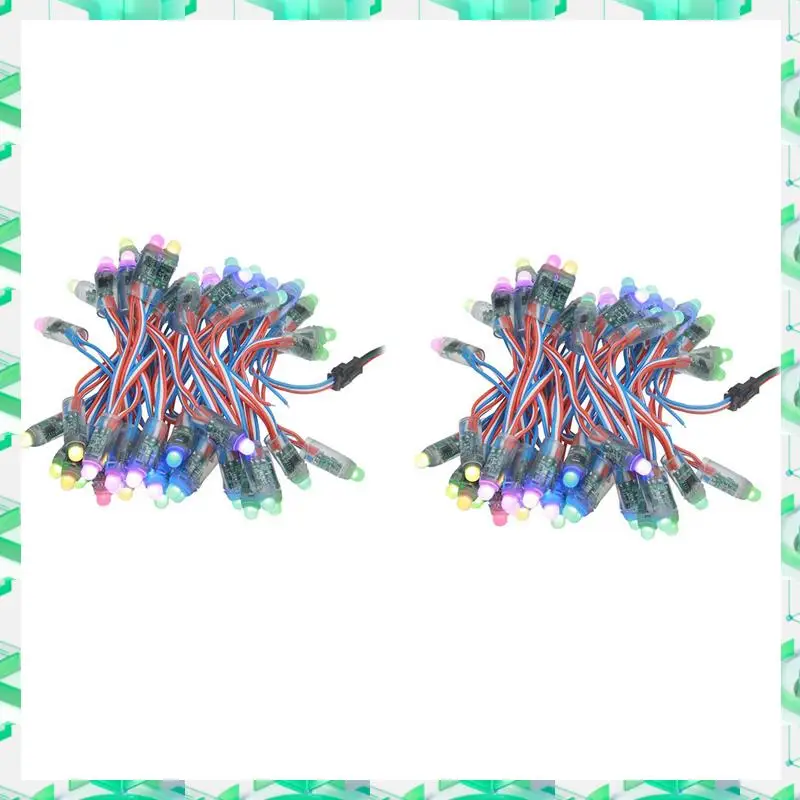 3C Electron 100Pcs WS2811 RGB LED Pixels Light Individually Addressable 12Mm Diffused Digital Full Color Pixel Module Light DC12