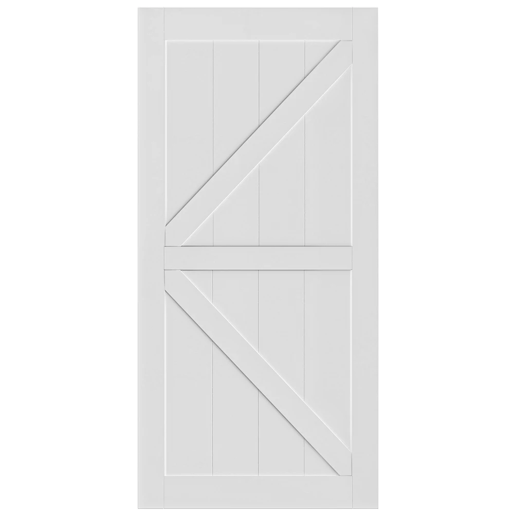 24 "x 84" laje de porta preparada real diy painel porta moderna interior porta do celeiro à prova de umidade p pronto para montar porta de celeiro adequada