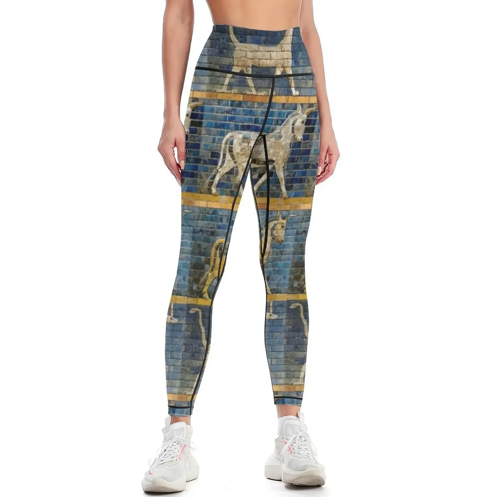 

Babylonian Aurochs and Dragon Leggings sport legging Tight fitting woman workout shorts Women's tights Womens Leggings