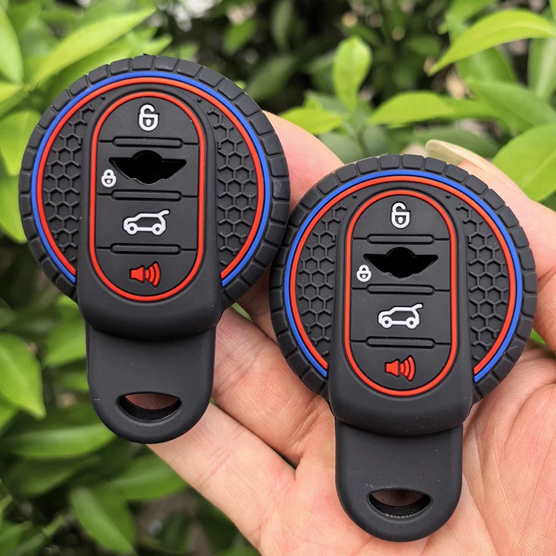 Silikon Autoschlüssel-Schutzhülle Fernbedienungsabdeckung Zubehör für BMW Mini Countryman Cooper F54 F55 F56 Schlüsselanhänger