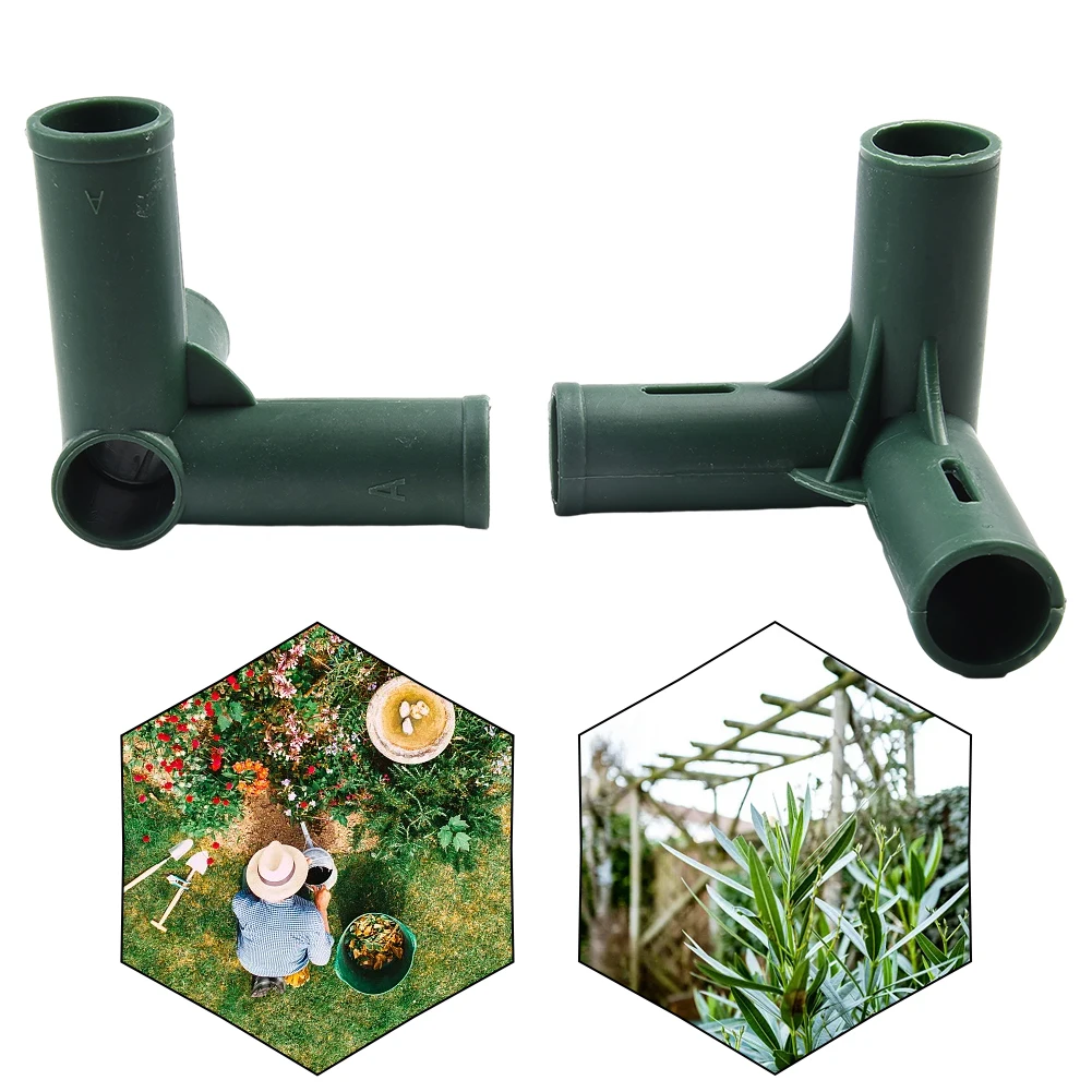 8pcs Greenhouse Frame Joint Connector 19mm Heavy Duty Pipe Frame Awning Bracket  For Flower Stands Greenhouse Bracket