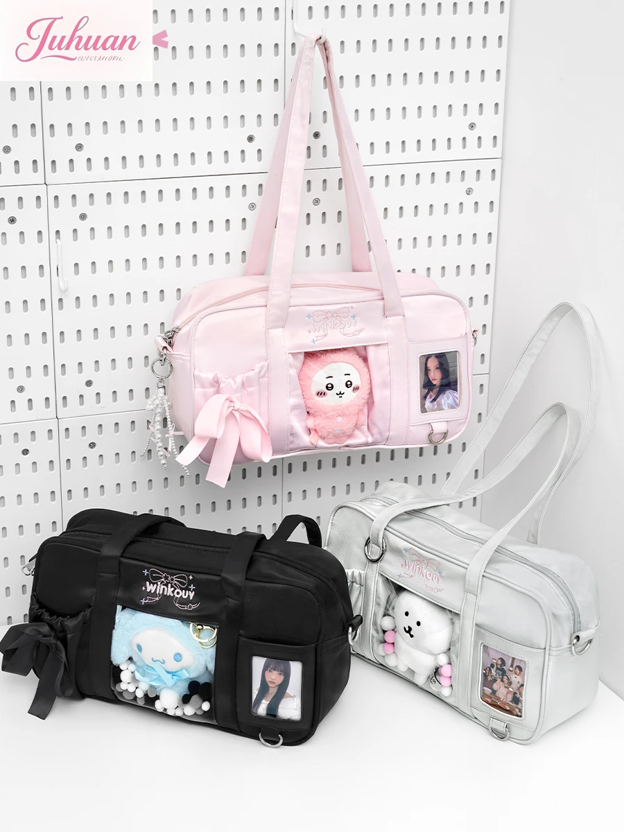 

Японская милая Лолита Star Chasing на одно плечо, женская униформа Jk, сумка через плечо Lta, маленькая еда, повседневная детская сумка 10 см, большая сумка