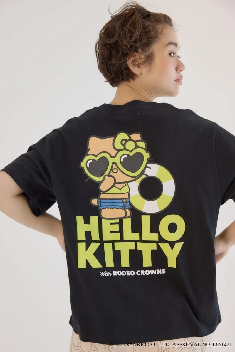2026 Summer Men's and Women's Pure Cotton T-shirt Parent Child Sanrio Hello Kitty High Quality Comfortable Breathable Ins Y2k