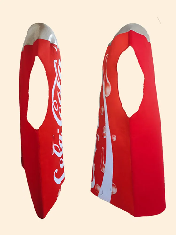 loween Funny Cartoon Coca-Cola Can Costume Props Performance Props Cartoon Doll Clothes Polyester Material Ladies Faion