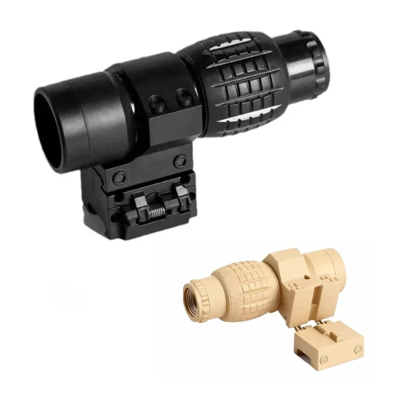 نطاق المكبر البصر القابل للطي مشاهد المدمجة مع غطاء الوجه يصلح ل 20 مللي متر 21 مللي متر السكك الحديدية جبل اللعب تلسكوب الملحقات #1