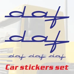2pcs For Vintage DAF Decal / sticker 2pcs for cab lightbox or exterior fit front windshield Accessories