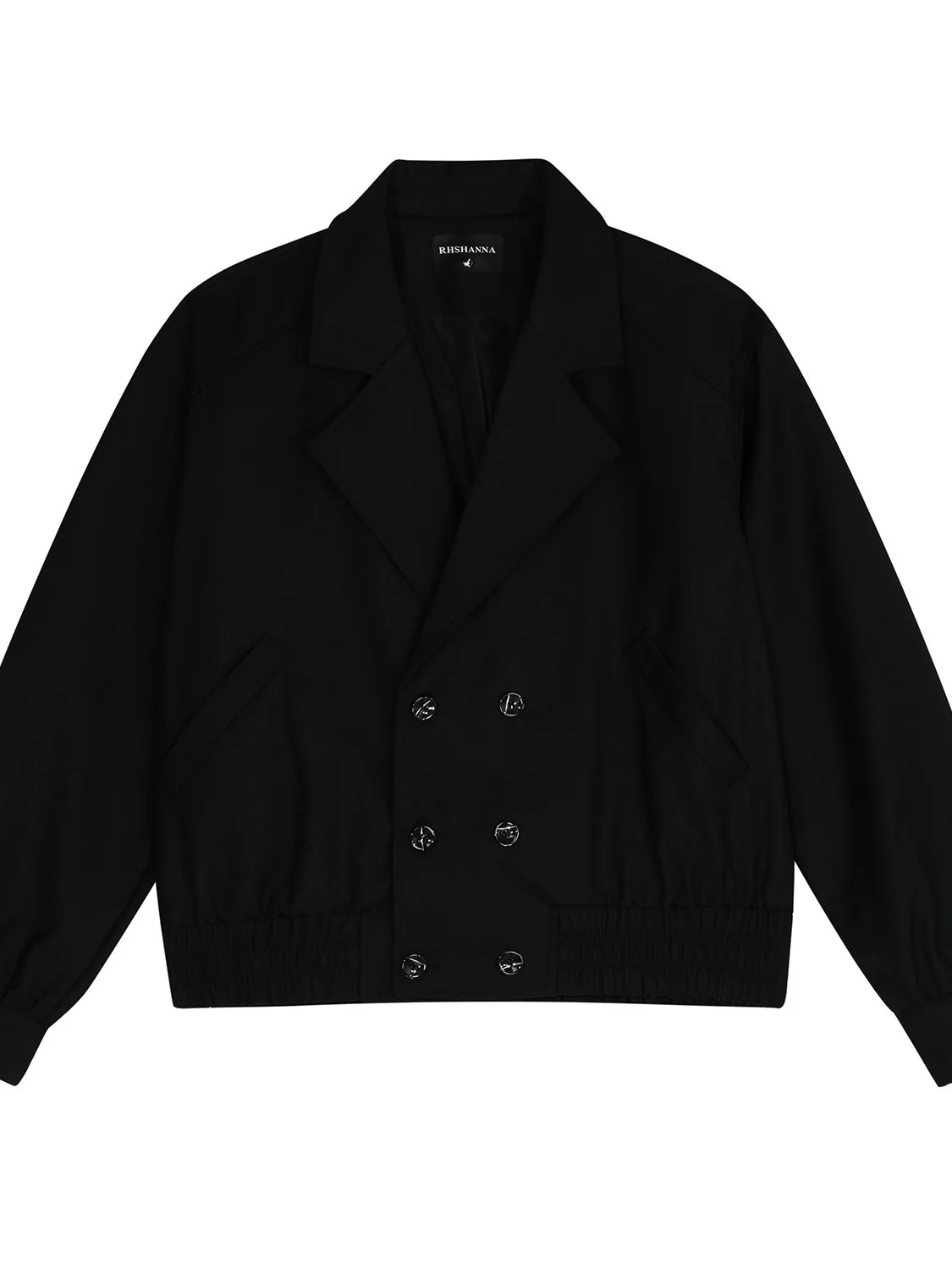 American Retro Lapel Jacket Men's Casual Loose Style Short Coat Couple Matching Polyester Nylon Composite Fiber Material