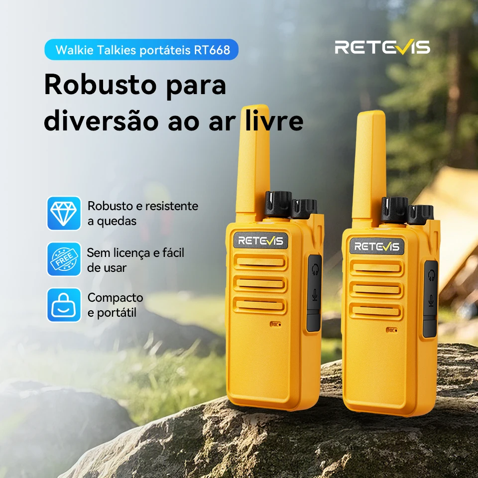 retevis-rt668-トランシーバー-2-個ポータブル-pmr446-frs-耐久性のあるトランシーバー長距離-vox-充電式ラジオキャンプハイキング用